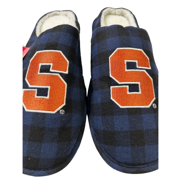 FOCO Men's Syracuse NCAA Sherpa Memory Foam Slippers L 11/12 - Picture 2 of 6
